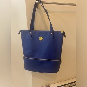 JOY Smart Chic Leather Double Decker Tote